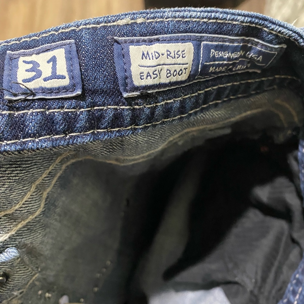 Miss Me Dark Blue Easy Boot Cut Jeans 31 - Picture 7 of 7